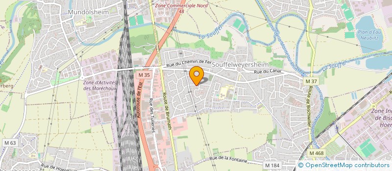 localisation de l'entreprise SCI VOELKEL  SOUFFELWEYERSHEIM