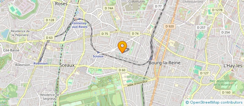 localisation de l'entreprise SCI VOG à SCEAUX