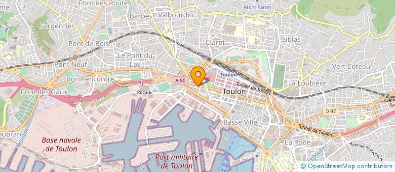 localisation de l'entreprise SCI VOG  TOULON