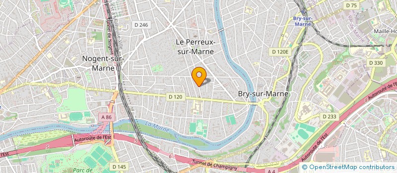 localisation de l'entreprise SCI VOGA LONGA  LE PERREUX SUR MARNE
