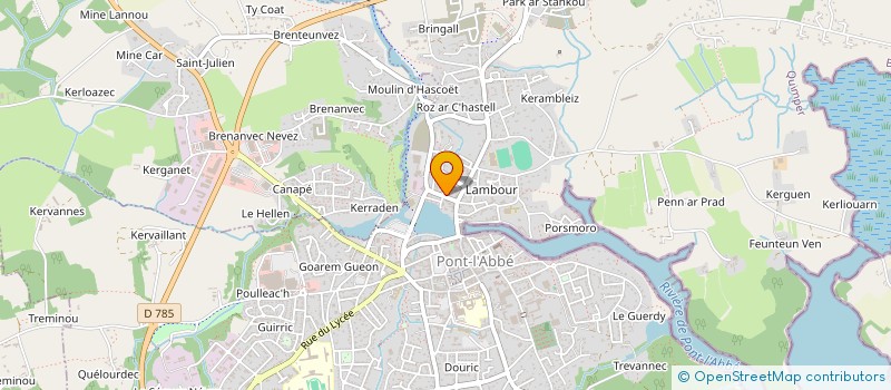 localisation de l'entreprise SCI VOGUE  PONT-L'ABBE