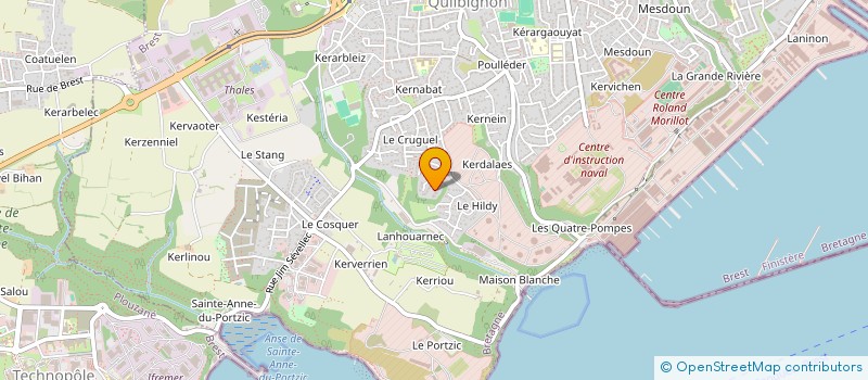 localisation de l'entreprise SCI VOGUE O FIL DE L'O  BREST