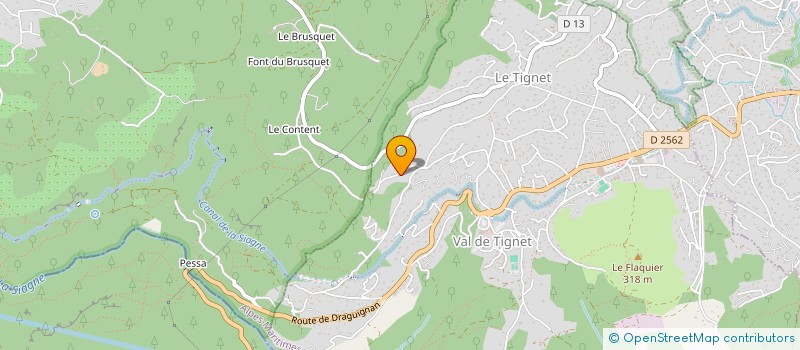 localisation de l'entreprise SCI VOIE ROMAINE  LE TIGNET