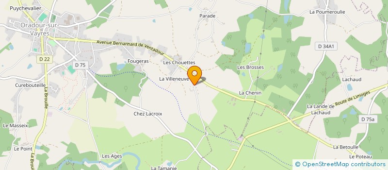 localisation de l'entreprise SCI VOILA à CHAMPAGNAC-LA-RIVIERE