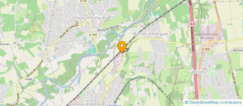 localisation de l'entreprise SCI VOIRIN  MARCILLY-D'AZERGUES