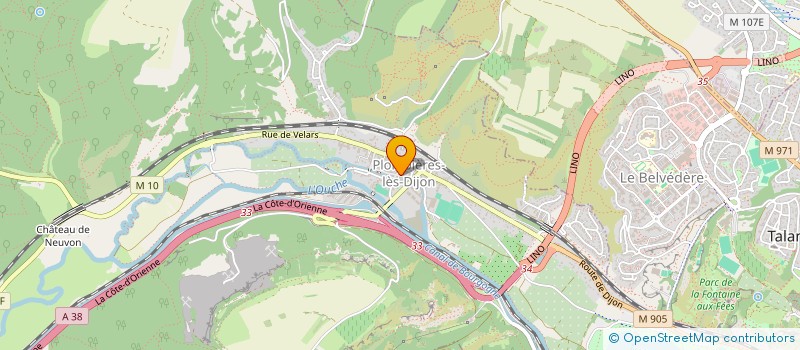 localisation de l'entreprise SCI VOISIN-GERBET  PLOMBIERES-LES-DIJON