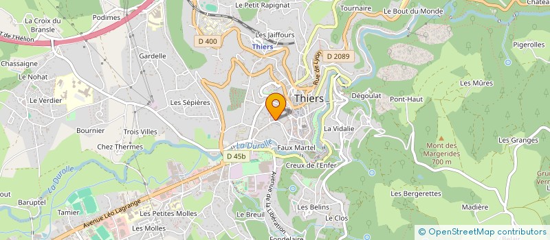 localisation de l'entreprise SCI VOISSIERE DOSJOUB  THIERS