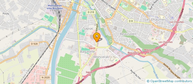 localisation de l'entreprise SCI VOITUROSA  MONTAUBAN