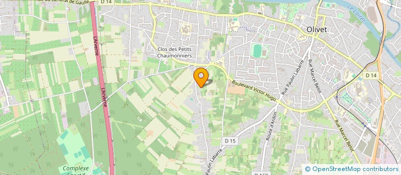 localisation de l'entreprise SCI VOLBERT à OLIVET
