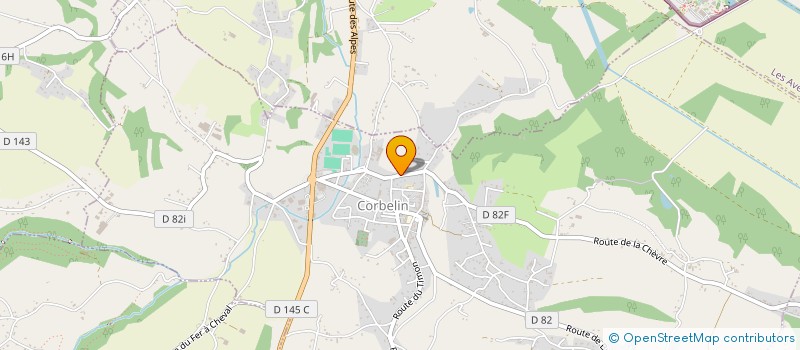 localisation de l'entreprise SCI VOLCAN  CORBELIN