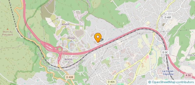 localisation de l'entreprise SCI VOLCANO  LA CIOTAT