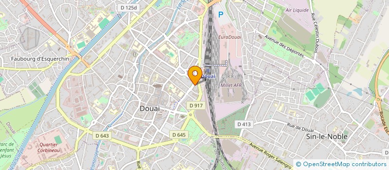 localisation de l'entreprise SCI VOLGA à DOUAI