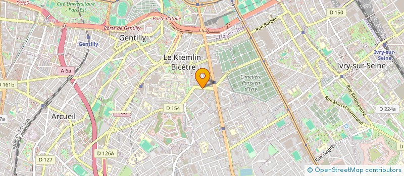 localisation de l'entreprise SCI VOLGA SORINS à LE KREMLIN-BICETRE