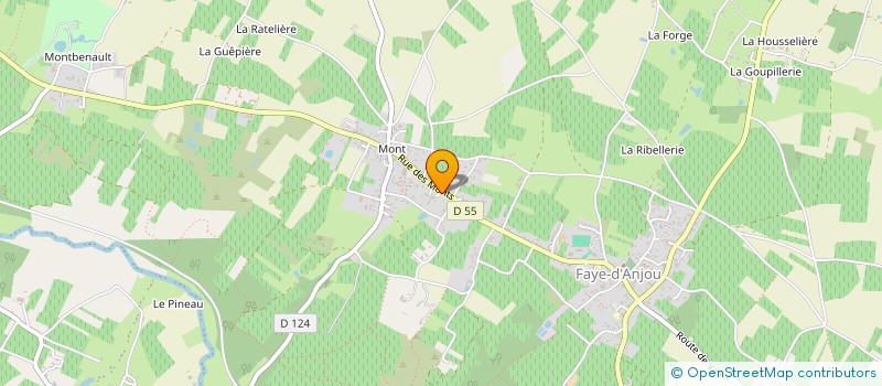 localisation de l'entreprise SCI VOLKA  BELLEVIGNE-EN-LAYON