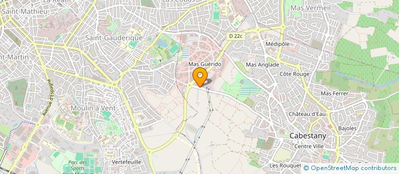 localisation de l'entreprise SCI VOLKAN  CABESTANY