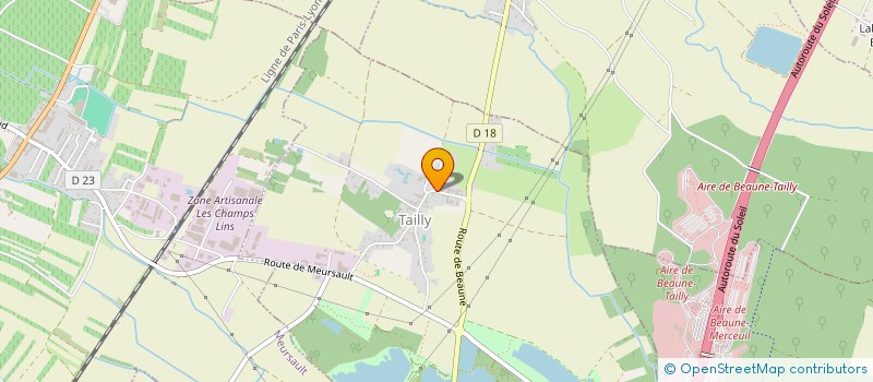 localisation de l'entreprise SCI VOLLENAY  TAILLY