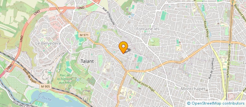 localisation de l'entreprise SCI VOLNAY  TALANT