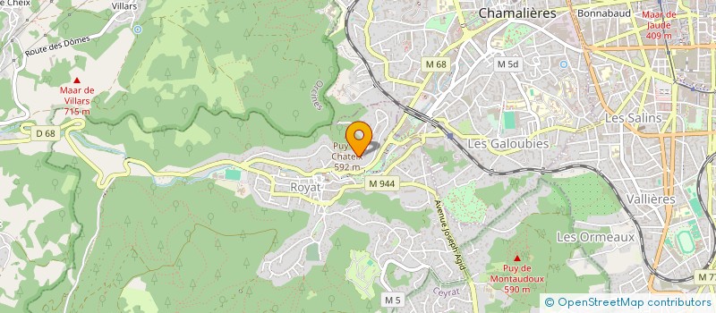 localisation de l'entreprise SCI VOLNEY INVESTISSEMENTS IMMOBILIERS  ROYAT