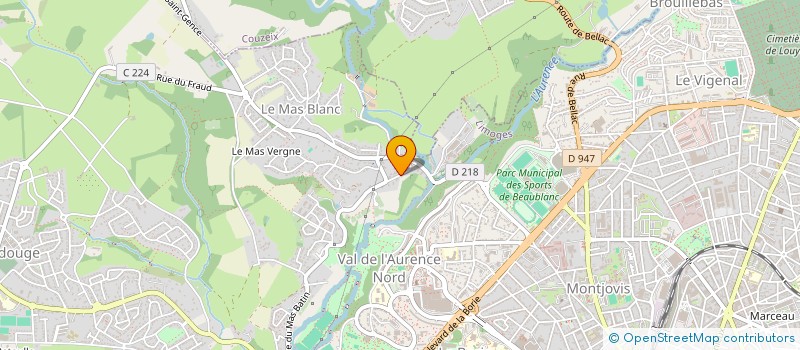 localisation de l'entreprise SCI VOLOMAX à LIMOGES