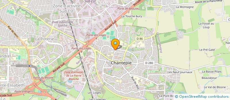 localisation de l'entreprise SCI VOLOT  CHANTEPIE