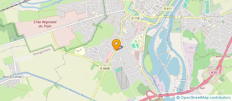 localisation de l'entreprise SCI VOLPI  TOUL