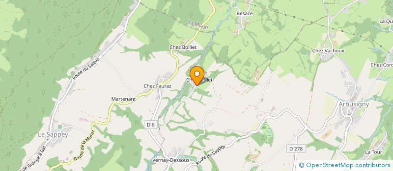 localisation de l'entreprise SCI VOLPIMMO  ARBUSIGNY