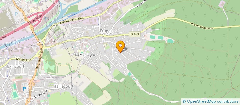 localisation de l'entreprise SCI VOLSU  ETUPES