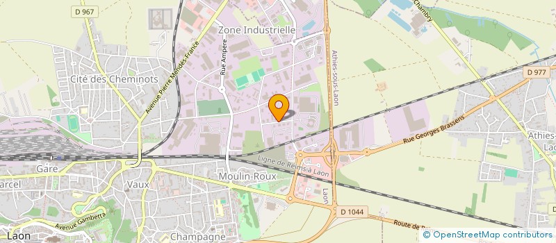 localisation de l'entreprise SCI VOLT à LAON