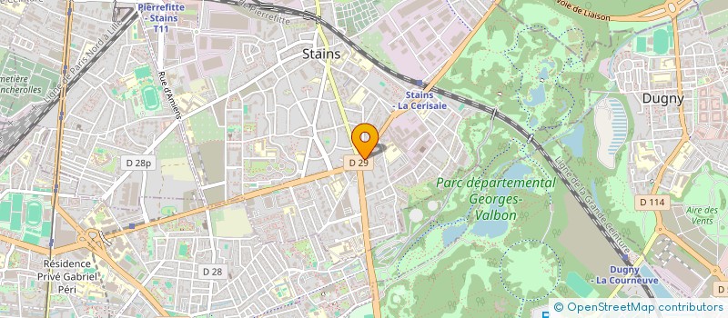 localisation de l'entreprise SCI VOLTA  STAINS
