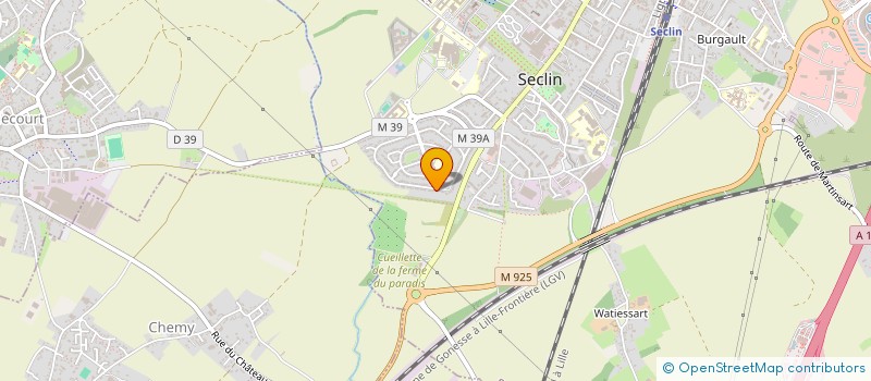 localisation de l'entreprise SCI VOLTA CP  SECLIN