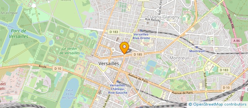localisation de l'entreprise SCI VOLTA - DOUZE à VERSAILLES
