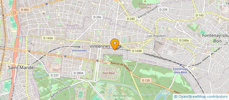 localisation de l'entreprise SCI VOLTA IMMOBILIER à VINCENNES