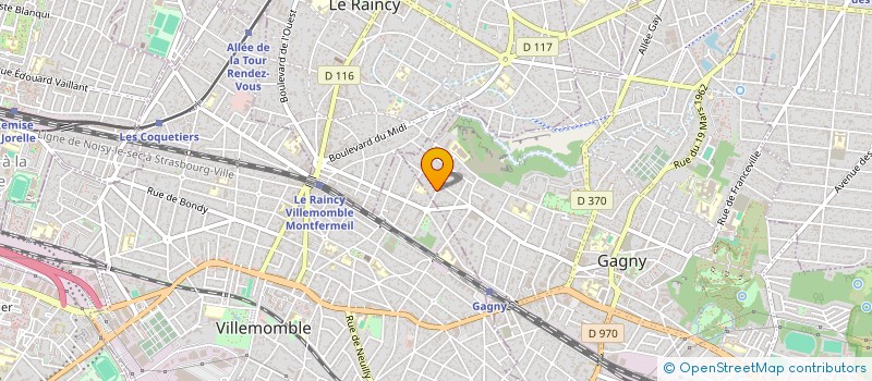 localisation de l'entreprise SCI VOLTAIRE 1919 à GAGNY