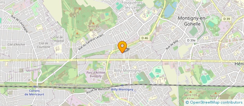 localisation de l'entreprise SCI VOLTAIRE à BILLY-MONTIGNY