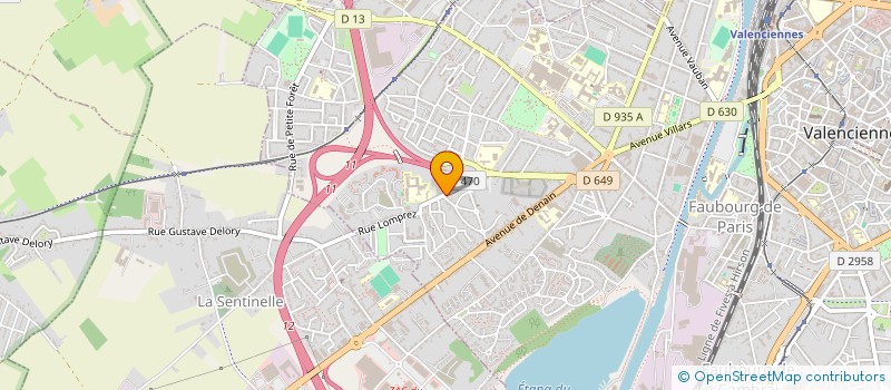 localisation de l'entreprise SCI VOLTAIRE à VALENCIENNES