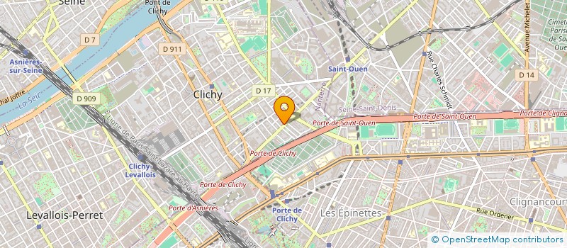 localisation de l'entreprise SCI VOLTAIRE à CLICHY