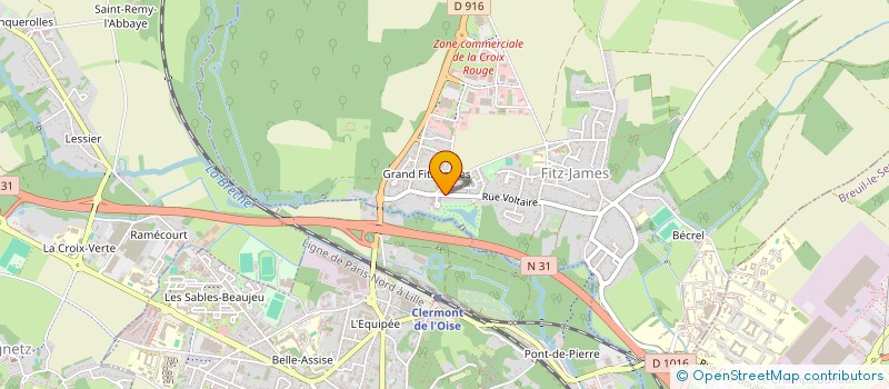 localisation de l'entreprise SCI VOLTAIRE  FITZ-JAMES