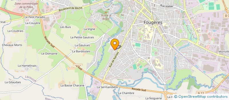 localisation de l'entreprise SCI VOLTAIRE  FOUGERES