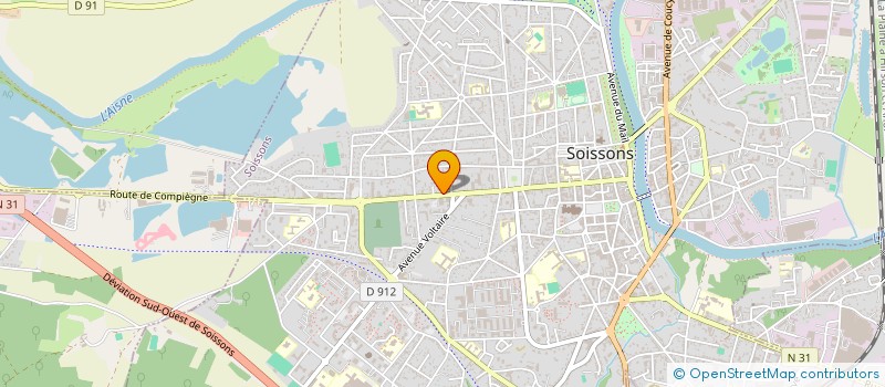 localisation de l'entreprise SCI VOLTAIRE à SOISSONS