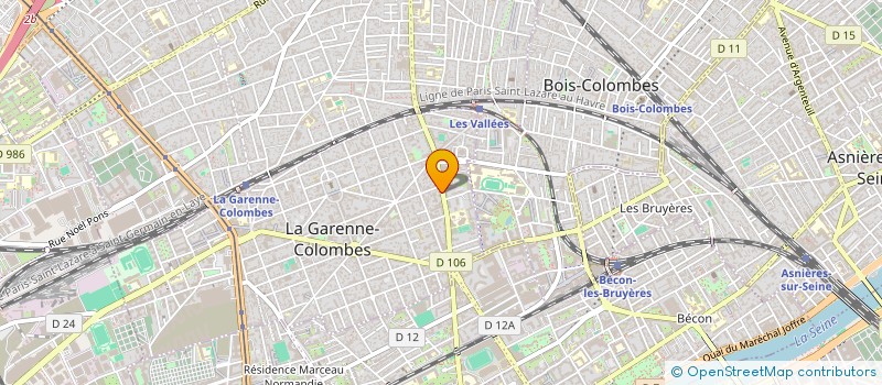 localisation de l'entreprise SCI VOLTAIRE à LA GARENNE-COLOMBES