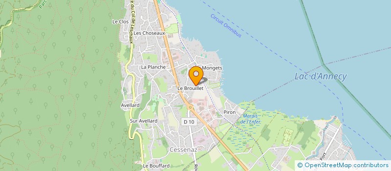 localisation de l'entreprise SCI VOLTAIRE  SEVRIER