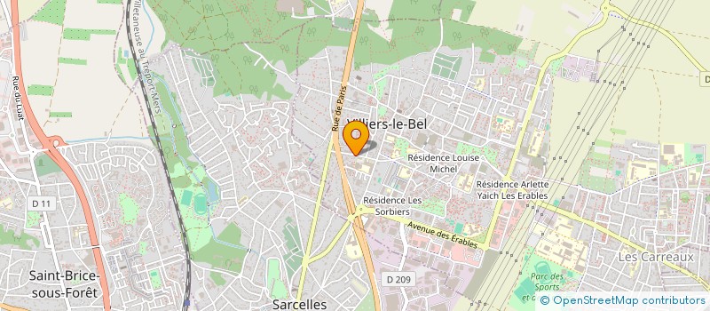 localisation de l'entreprise SCI VOLTAIRE  VILLIERS-LE-BEL