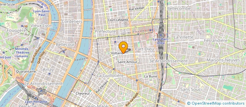 localisation de l'entreprise SCI VOLTAIRE B & J  LYON