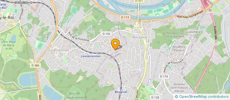 localisation de l'entreprise SCI VOLTAIRE-F  LOUVECIENNES