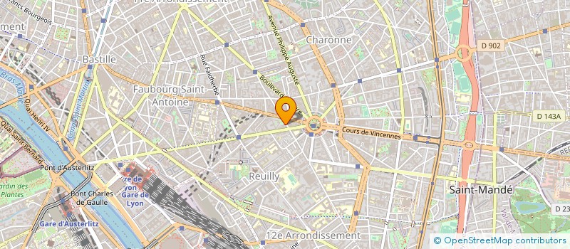 localisation de l'entreprise SCI VOLTAIRE PICPUS  PARIS