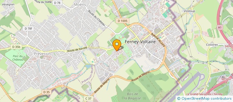 localisation de l'entreprise SCI VOLTAIRE TRIDENT à FERNEY-VOLTAIRE
