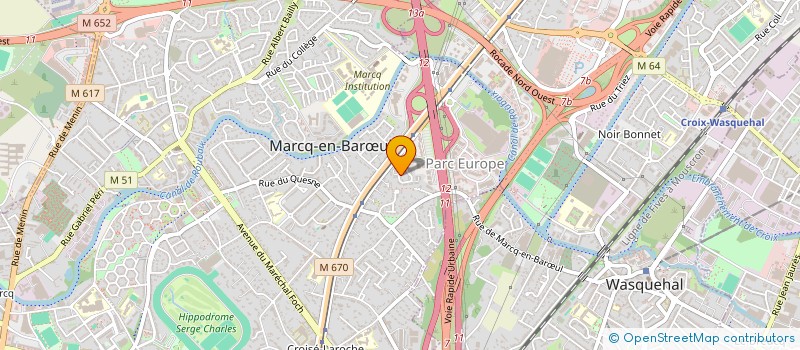 localisation de l'entreprise SCI VOLUBILIS à MARCQ-EN-BARŒUL