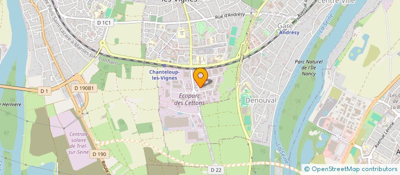 localisation de l'entreprise SCI VOLUME A3  CHANTELOUP-LES-VIGNES