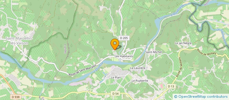 localisation de l'entreprise SCI VOLUPTIS  ENTRECHAUX