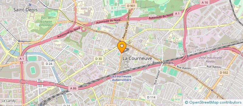localisation de l'entreprise SCI VONG à LA COURNEUVE